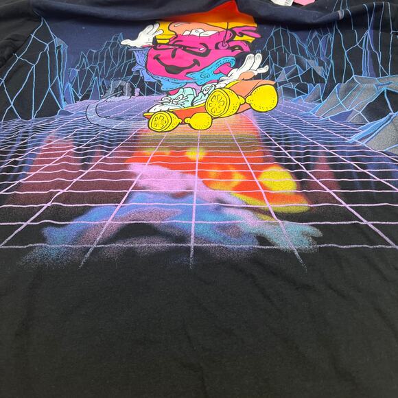 Women's Kool-Aid Oversized Short Sleeve Graphic Black T-Shirt - Size XS - NWT - Picture 7 of 8